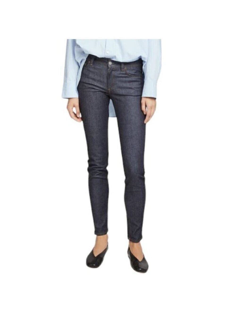 Acne Studios Blå Konst Climb Indigo Slim Fit Jeans Designer, stretch, NWOT sz 25